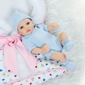 

27 cm Soft Silicone Handmade Reborn Baby Girl Toys Dolls Realistic Looking Newborn Baby Doll Toddler Educational Birthday Gift
