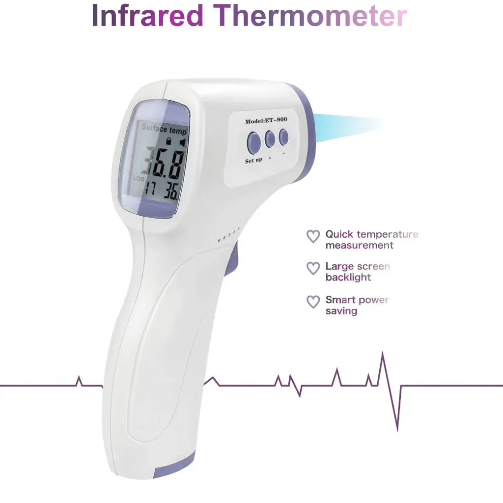 

Digital Infrared Thermometer Body Temperature for Adult Kids Forehead Infrared Non-contact Body Temporal Thermometer Care #LR2