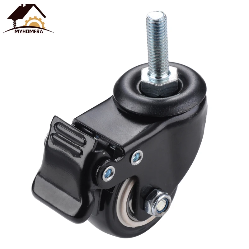 Myhomera резиновые колесики для мебели Heavy Duty 360 Вращающийся 8 мм 10 50 кг 1 5 дюйма Винт