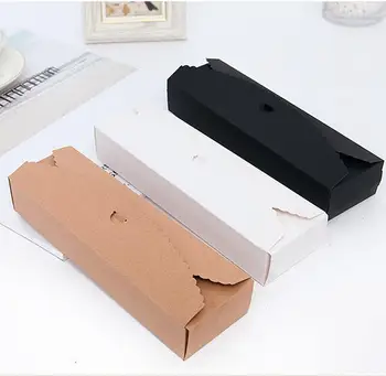 

20pcs Kraft Paper Gift Boxes handmade candy chocolate packing box blank storage DIY wedding cake boxes