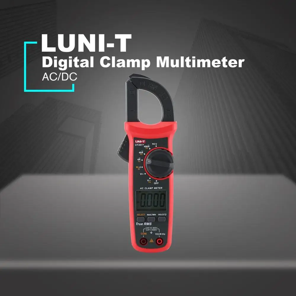 

Digital Clamp Meter Multimeter AC/DC Current Tester True RMS Auto Range UNI-T UT201+/UT202+/UT203+/UT204+/UT202A+