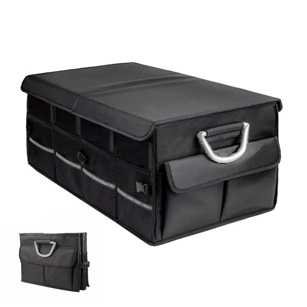 Organizador de maletero de coche, caja de almacenamiento de gran capacidad,  tela Oxford, impermeable, bolsa de maletero plegable - AliExpress