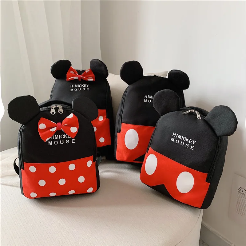 

CHILDREN'S School Bags 2019 Korean-style Summer Nylon Cartoon Mickey Backpack Fashion Cute Baby Nursery School Bag