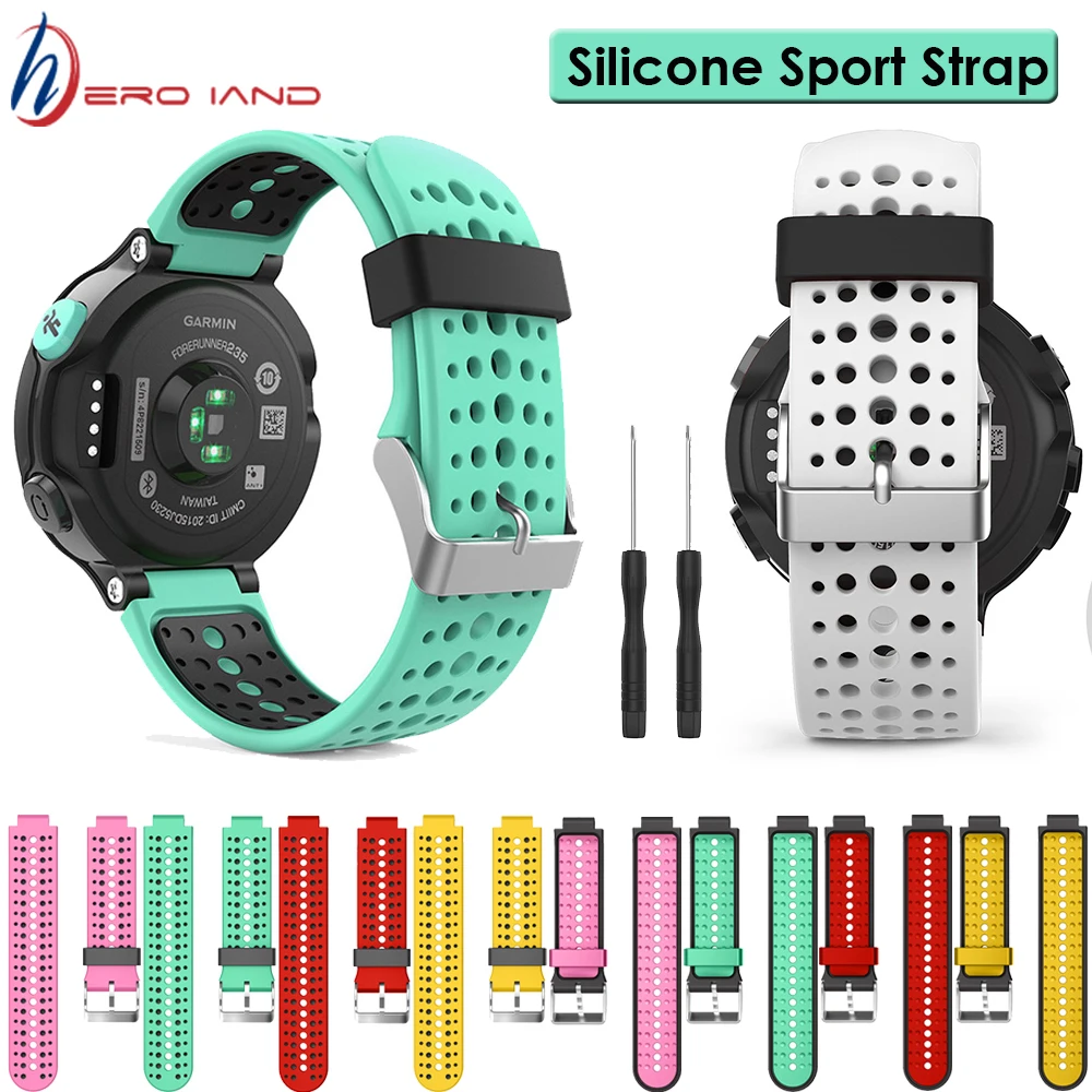 Per Garmin Forerunner 235 220 230 620 630 735 bracciale Sport all'aria  aperta cinturino per approccio S20 S5 S6 cinturino in Silicone Correa|Smart  Accessories| - AliExpress