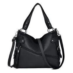 Роскошные Для женщин сумка через плечо известных Брендовая Дизайнерская обувь мода большой Ёмкость мягкие кожаные сумочки женские сумки