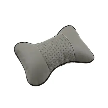 

New Car Pillow Leather Neck Headrest Super Soft Memory Foam Auto Seat Cover Head Neck Rest Cushion Hole-digging Car Headrest
