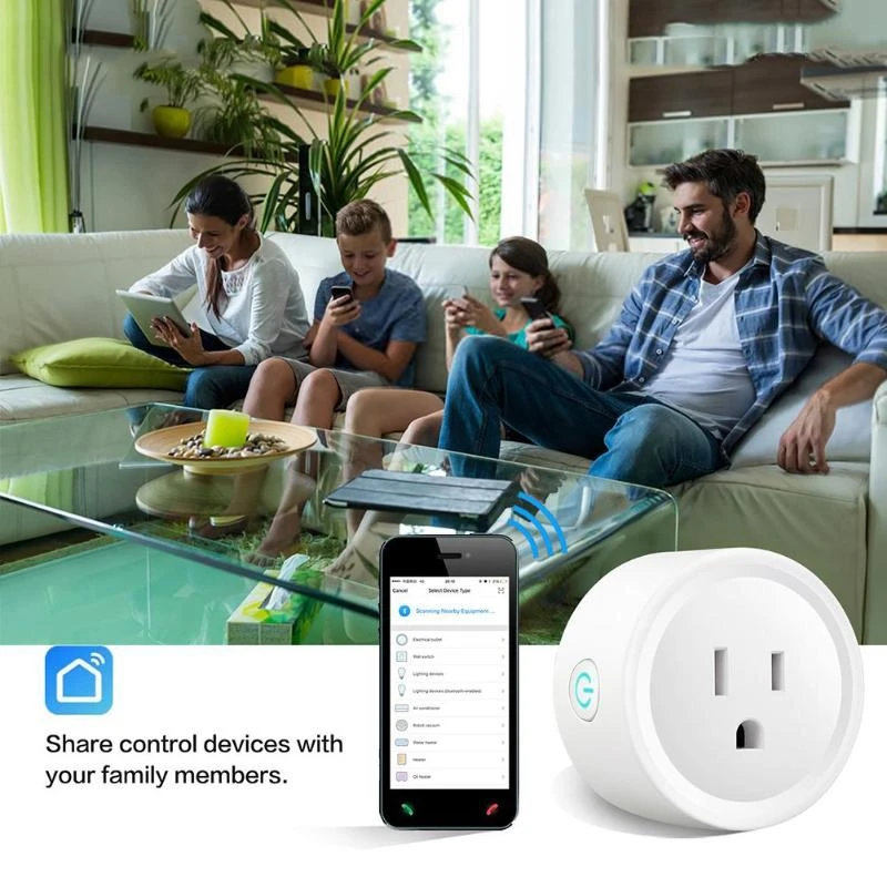 Abkt-zapo W30 смарт-разъем Wifi Пульт дистанционного управления для Alexa Google Assistant(США штекер
