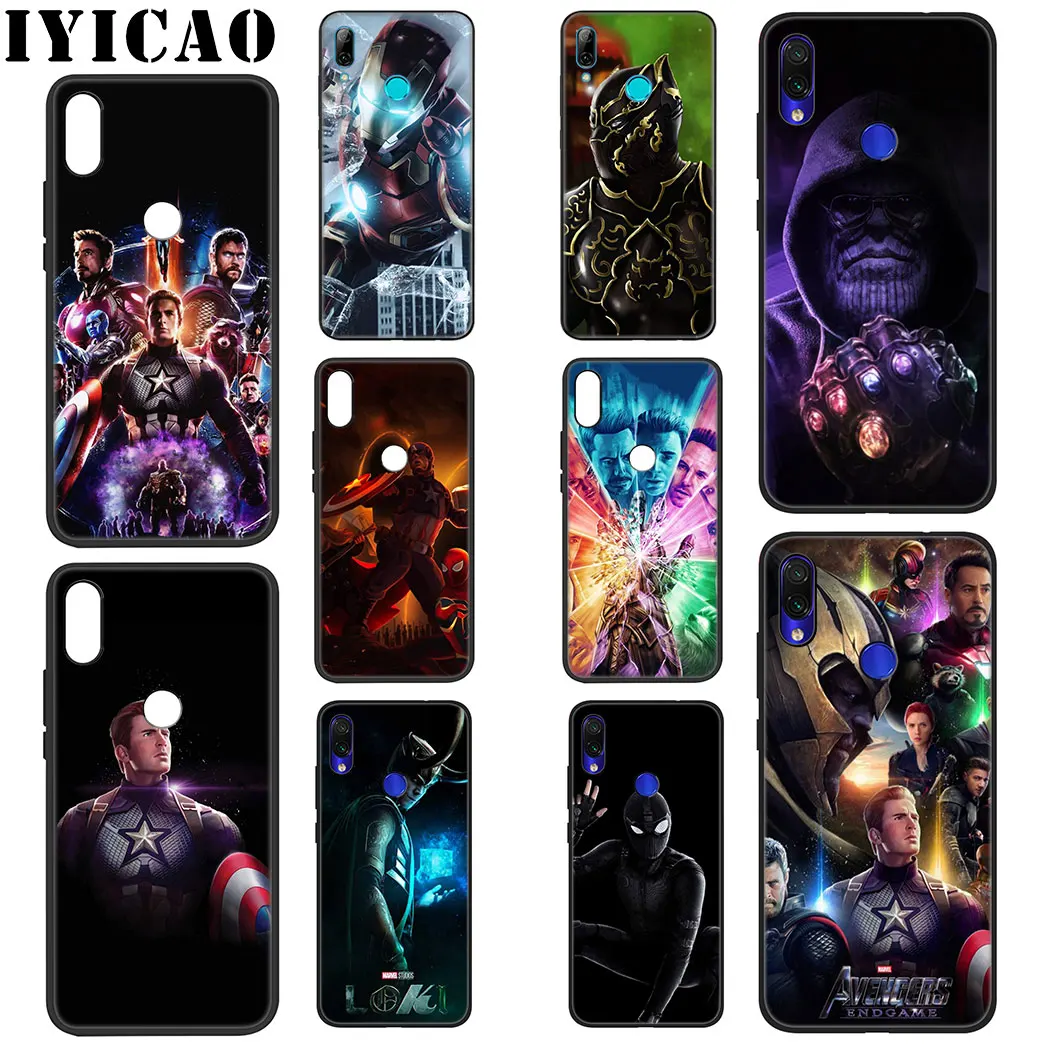 IYICAO Marvel Мстители крутой Мягкий силиконовый чехол для Xiaomi Redmi Note 5 6 7 8 Pro 5A Prime 4X |