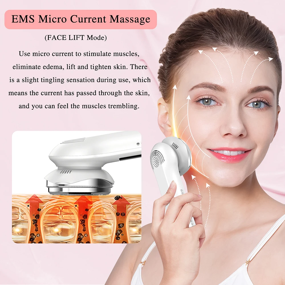 ANLAN Facial Massager For Face Massager Ultrasonic Skin Care LED Light Therapy EMS Face Slimming Device Face Spa Beauty Machine