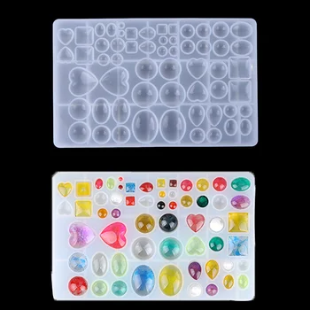 

Multi Styles Pendant Craft Transparent UV Resin Liquid Silicone Combination Molds For DIY Making Finding Accessories 26x16.5cm