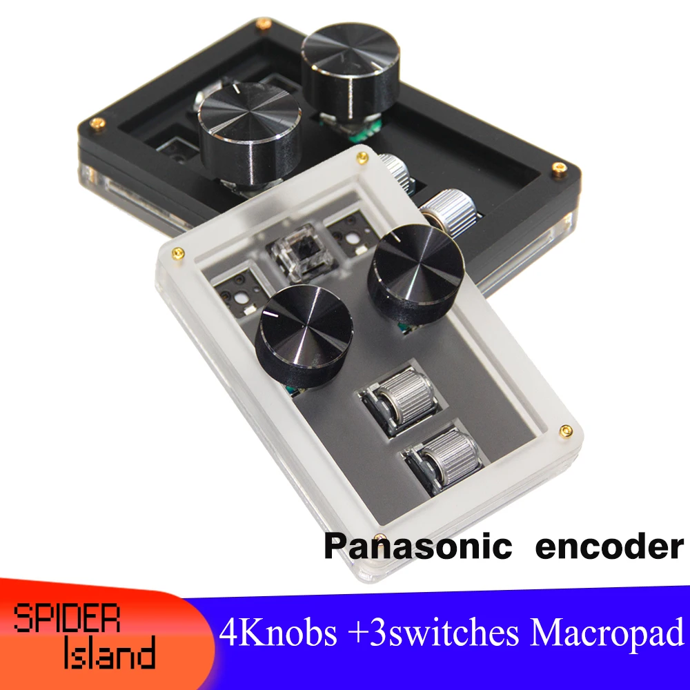 Via Programável Macro Keyboard Knob Teclas Teclas Teclado Mecânico Macropad ps Media Encoder Pad Hot Swap Designer