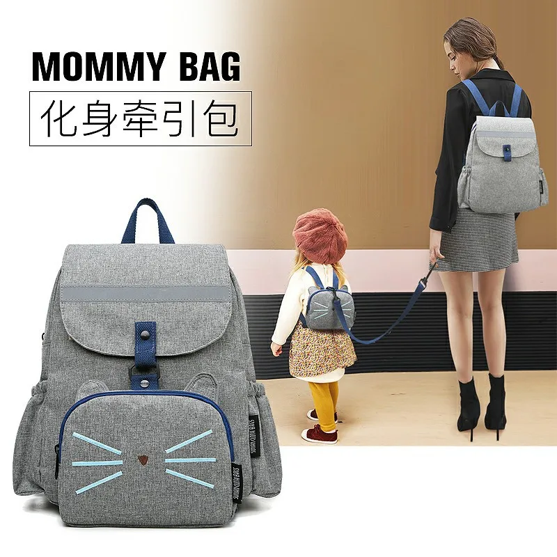 

New Style Deconstructable Parent And Child Traction Bag First Multi-functional Large-Volume Diaper Bag