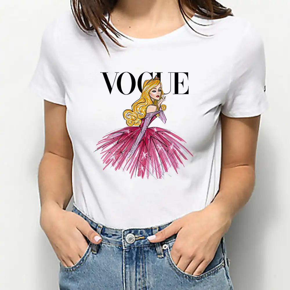 流行tシャツディズニープリンセス白雪姫かわいい原宿女性ullzangかわいいtシャツグラフィックtシャツ90sファッショントップtシャツ女性 Tシャツ Aliexpress