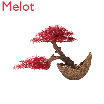 

Pine Red Maple Leaf Tree Bonsai Japanese New Chinese Style Plant Bonsai Decoration home decoration accessories for living room