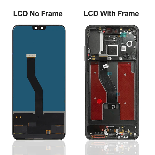 Huwei P20 Pro LCD תצוגת 6.1 "מגע מסך Digitizer עצרת החלפת CLT L04 CLT L09 L29 עבור Huwei P20Pro טביעות אצבע|Mobile Phone LCD Screens|  -2