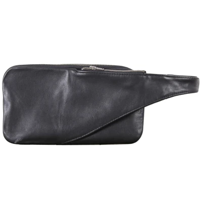 Clutch Bag Male Genuine Leather Handmade Top-end Men Zipper Long Wallets Luxury Phone Purses Money Bag Organizer Mini Hand Bags - Цвет: Black