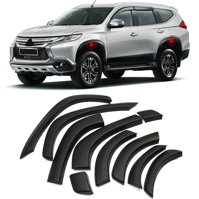 Переднее и заднее арочное колесо крыло вспышки протектор для Mitsubishi Montero Sport 16-18