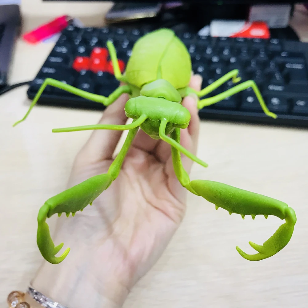Моделирование на пульте дистанционного управления Mantis освещение насекомых модель игрушки шутка реквизит для розыгрышей пульт дистанционного управления шутка смешная игрушка tease детские игрушки