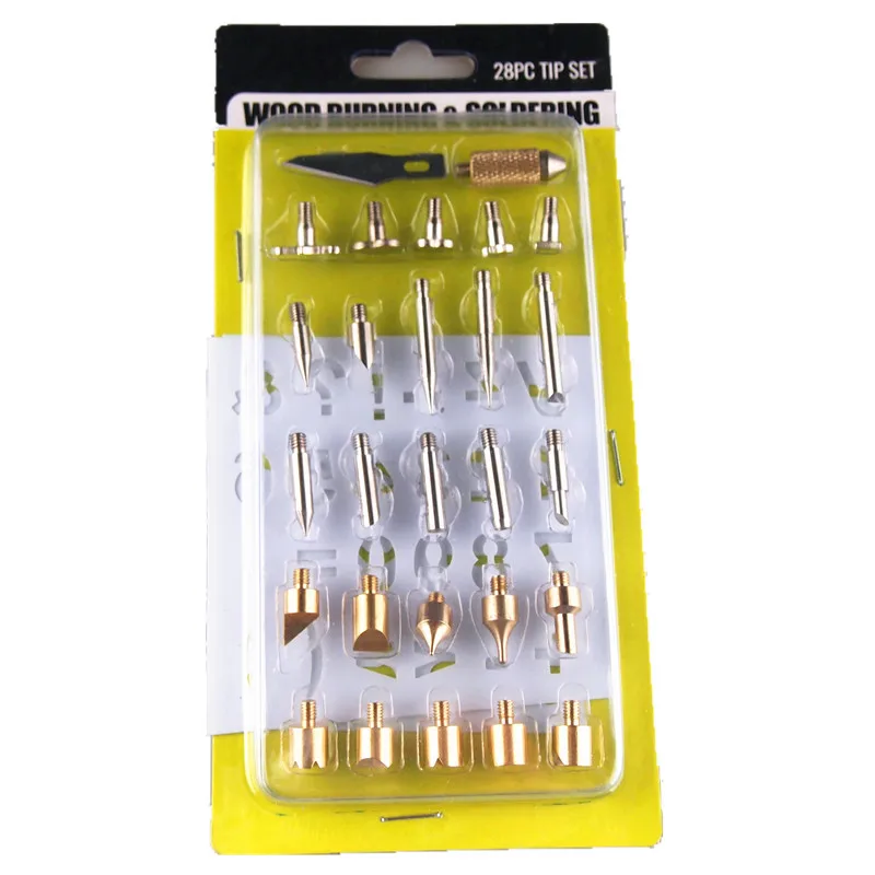 

28-Piece Carving Iron Head Hot Printed Pattern Pyrography Head Only Cross Border Commodity