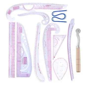 

DIY Sewing Ruler Clothing proofing plate cutting ruler Tailor Set French Curve Ruler Accessories Plastic Curve Stick Pattern Des