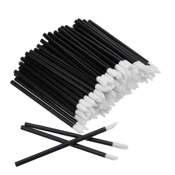 

200pcs/lot Disposable Lip Brushes Make Up Brush Cosmetic Lipstick Gloss Wand Tool Portable Lip Brushes Makeup Tools Supplies