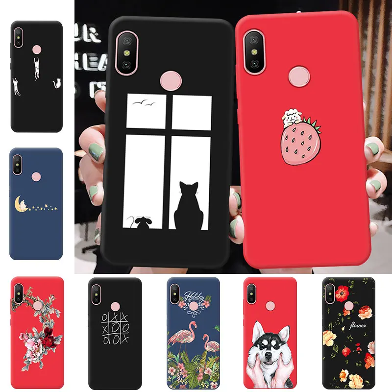 Для Xiao mi Red 6 6A Pro Go цветной Матовый телефон случае для Xiaomi A2 Lite Max 3 полная защитная