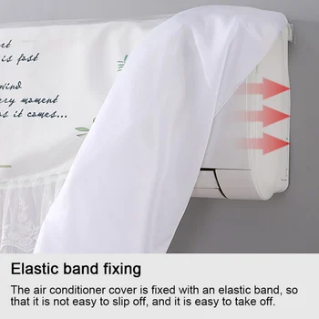 

New Blowing Air Conditioner Cover Lace Wonderful Hanging Cleaning Dust Protector Convenience Air Conditioning Dust Cover