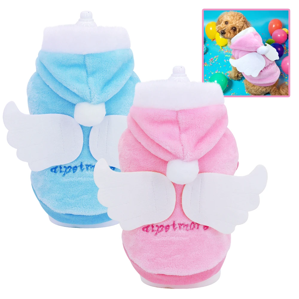 

Cute Dog Cat Clothes For Small Medium Dogs Chihuahua Yorkies Pug Clothing Coat Soft Fleece Winter Pet Puppy Shih tzu Jacket Pink