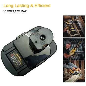 

BPS18RL Battery Adapter for Black & Decker/Stanley/Porter Cable 20V Lithium Battery Used Convert for Ryobi 18V P108