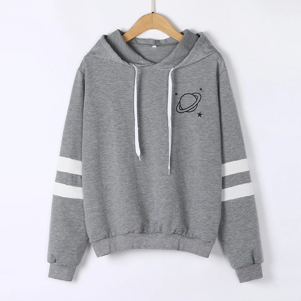 Women Hoodie Print Long Sleeve Casual Women Blouse Womens Long Sleeve Sweatshirt Printed Hoodie Causal Tops Blouse
