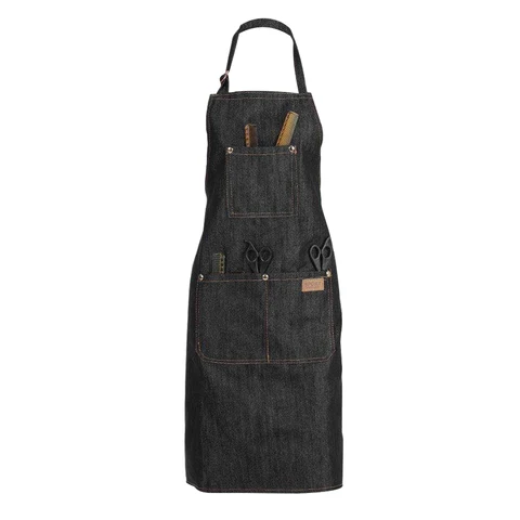 Salon Hair Cutting Hairdresser Barber Denim Haircutting Apron Cloth For Woman Men Baking Restaurant Kitchen Cooking