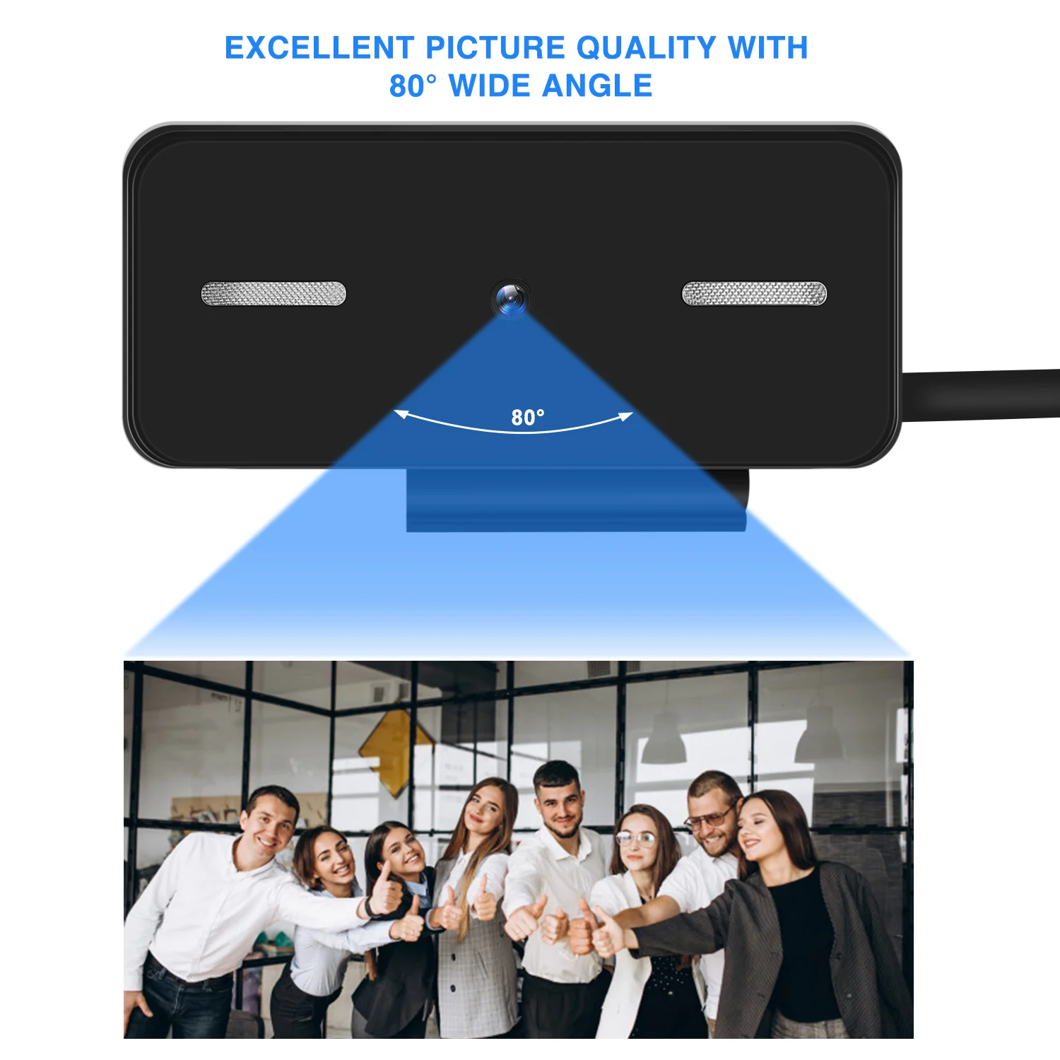 

Digital External Webcam Camera for Video Call Laptop PC Computer Accessories 1080p VDX99