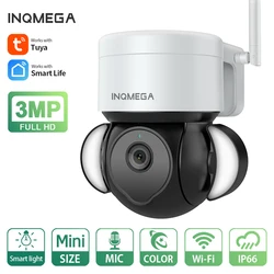 Sectec tuya câmera wifi 3mp pátio câmera sem fio ao ar livre cctv segurança vigilância cam proteção de segurança câmera à prova dwaterproof água
