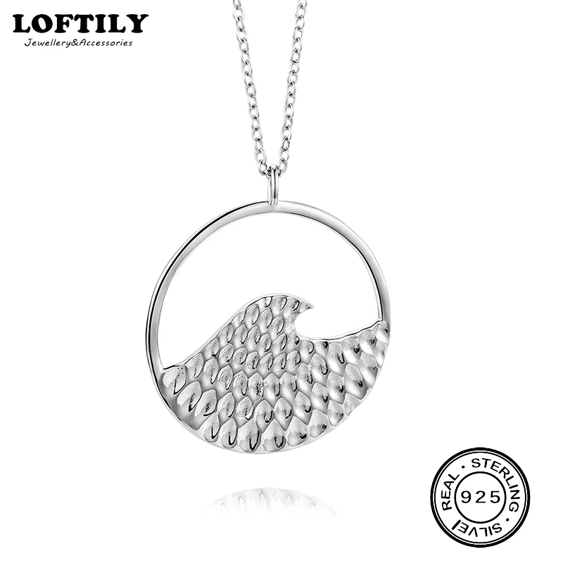 

100% Sterling Silver 925 Round Charm Pendant Chain Necklace For Women Lovers Valentine's Day Gift Female Wedding Fine Jewelry