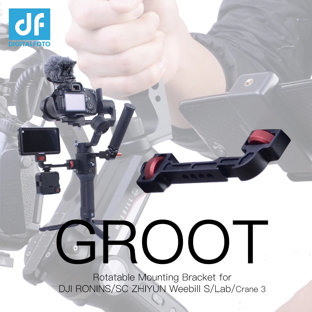 Поворотный кронштейн GROOT ZHIYUN WEEBILL S/LAB Crane 3/3S/3S E DJI RONIN S/SC/RS2/RSC2 для