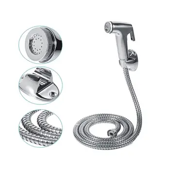 

Handheld Bidet Sprayer Shower Head Toilet Shattaf Adapter Wall Bracket Hose Kit Toilet Seat Bidet Faucet For Bathroom Supplies
