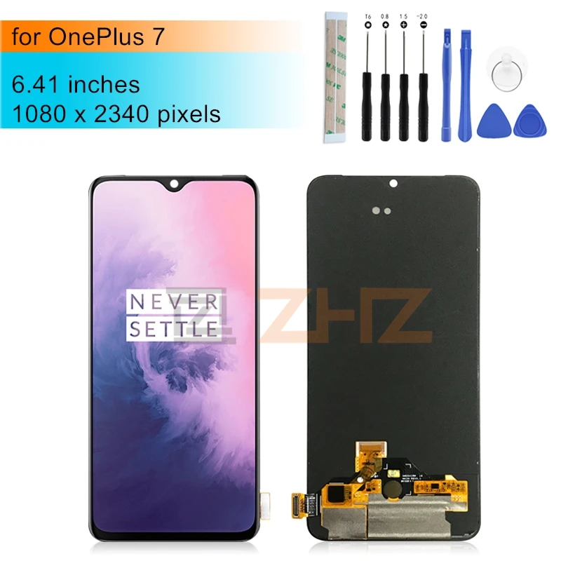 OLED для OnePlus 7 ЖК-дисплей кодирующий преобразователь сенсорного экрана в сборе с