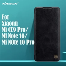 Для Xiaomi Mi Note 10 Pro CC9 Pro флип-чехол Nillkin Qin винтажный кожаный флип-чехол с отделением для карт кошелек чехол для Xiaomi Mi Note 10