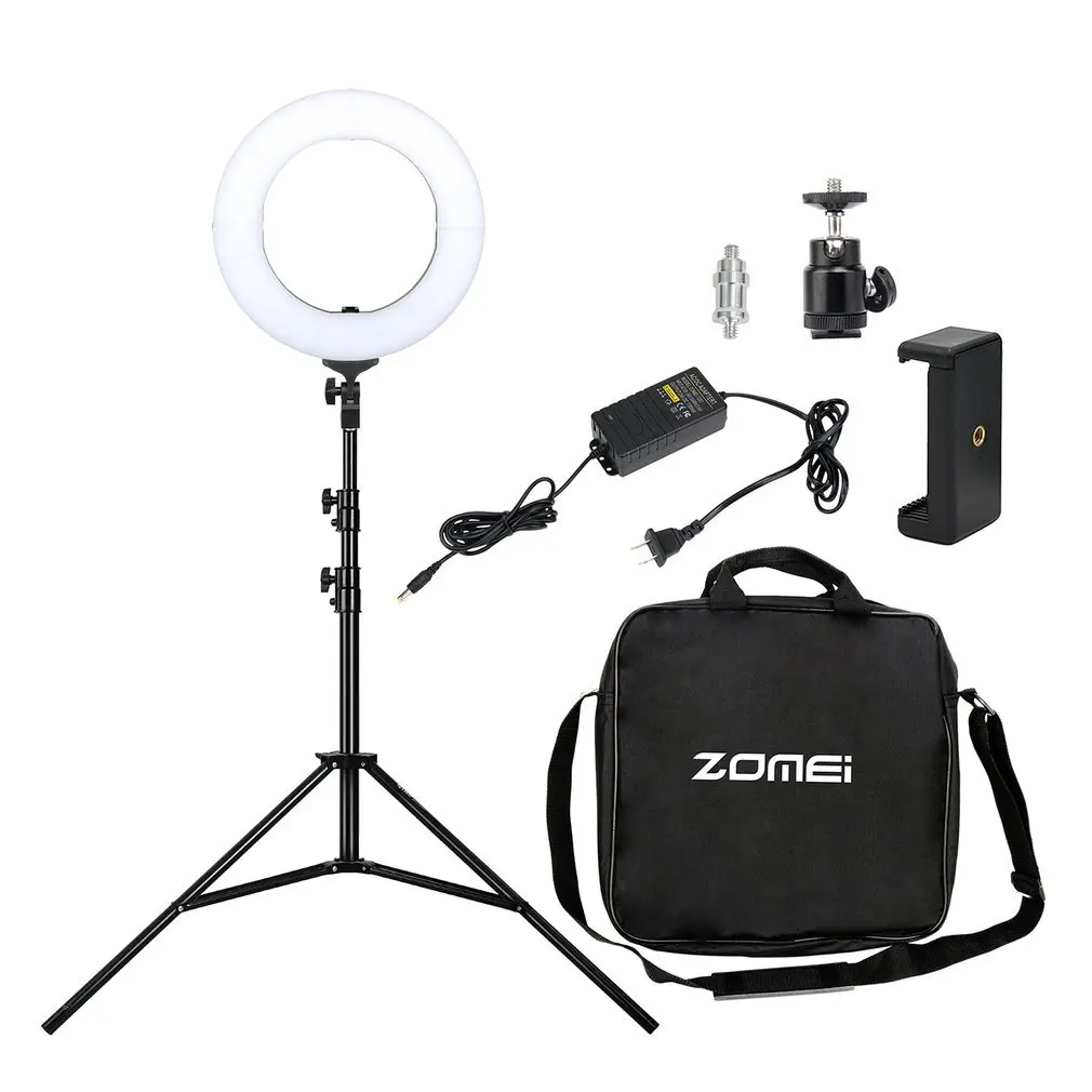 

Zomei Dimmable Photography Photographic Studio Ring Light 14'' 18'' LED Lighting Makeup For Live Broadcast Video US EU Plug
