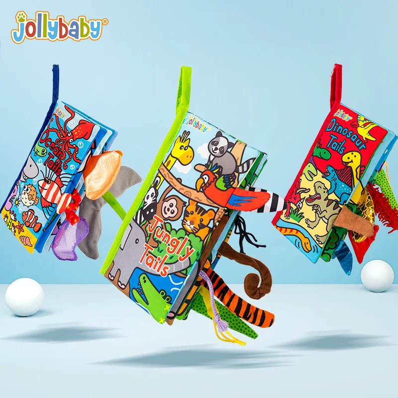 Baby Animals Tails Soft Cloth Book Baby Early Learning Soft Books 3d Cloth Cognitive Early Learning Toys Aliexpress