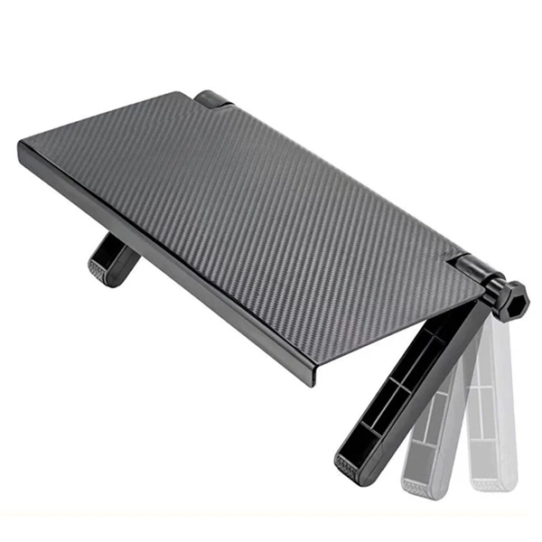 1PCS Black Многофункциональная полка для хранения, кронштейн для телевизора, компьютерного стола, полка для экрана, регулируемая полка для хранения компьютерного экрана, стойка с зажимом, держатель - Цвет: 1PCS Black
