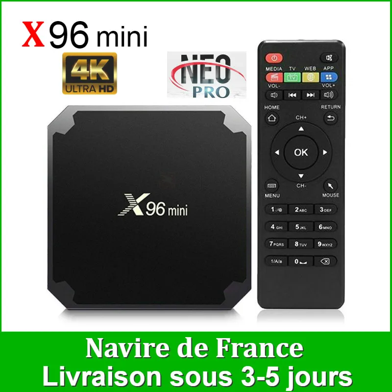 NEO TV Top-Box Smart-Tv Android-9.0-Box S905 French X96 Mini Neotv Pro Full-Hd 16G 8G