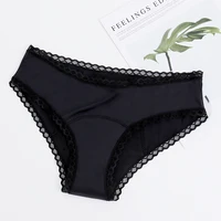 Women's Menstrual Underwear 4 Layers Waterproof Leakage Panties Female Lingerie Mid Waist Lace Underpants Physiological Period 1