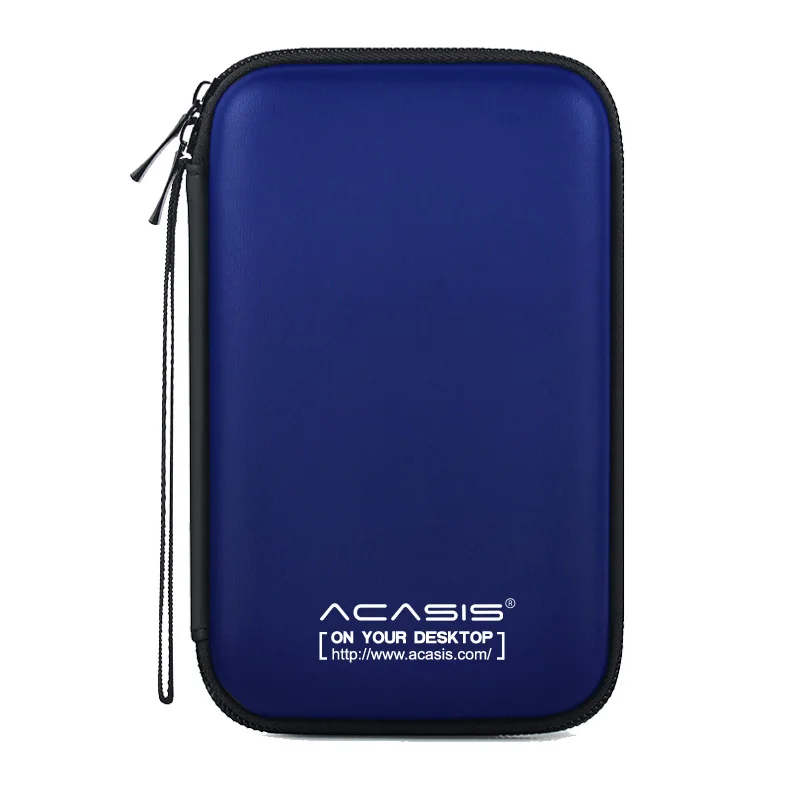 2,5 дюймов HDD Box сумка чехол Портативный жесткий диск сумка для внешнего портативного HDD hdd box power Bank чехол для хранения защитная коробка - Цвет: Blue