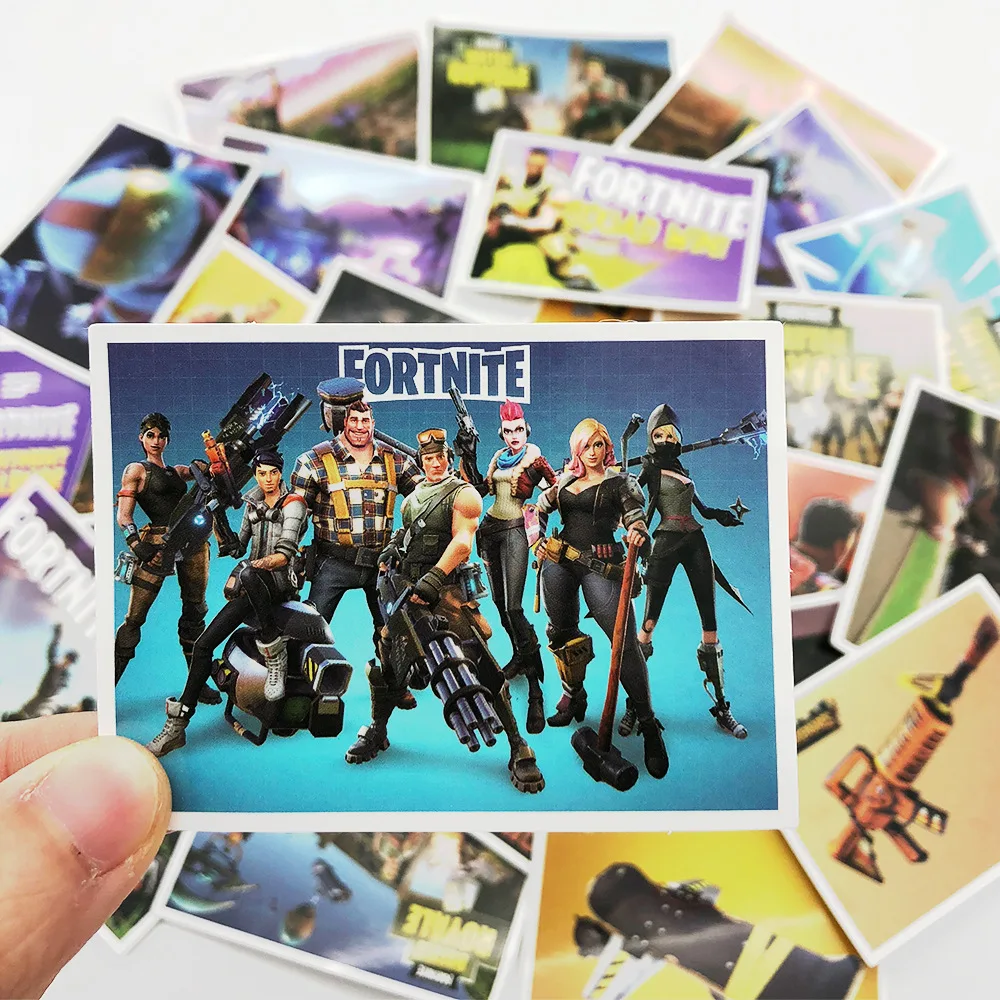 

25pcs Not Repeat Fortnite Stickers Toys Set Game Fortnite Stickers Anime Figure Model Graffiti Stickers Children Birthday Gifts