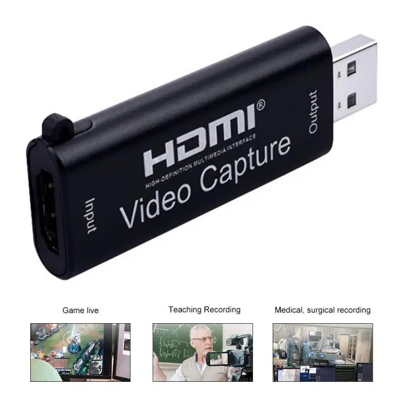 2020 Новейшая USB 2 0 к HDMI 1080P карта захвата HD 4K видео Запись карты игры коробка для