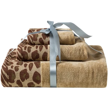 

Sexy Leopard Print Pakistani Cotton Towel Set Luxury Hand Towel Adult Bathroom Giant Beach Towel Home Gift Male and Female 3 Pie