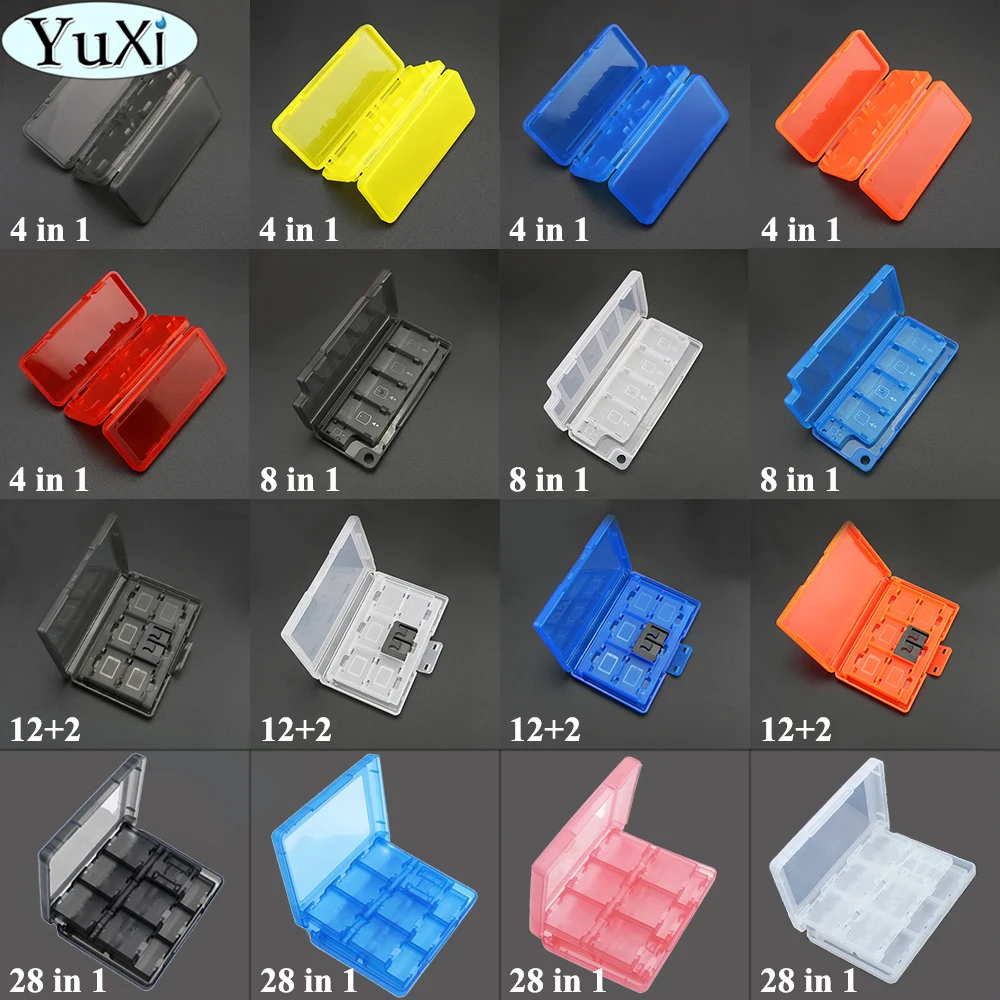 Портативный чехол YuXi 4/8/14/28 в 1 для игровой карты памяти ударопрочный жесткий