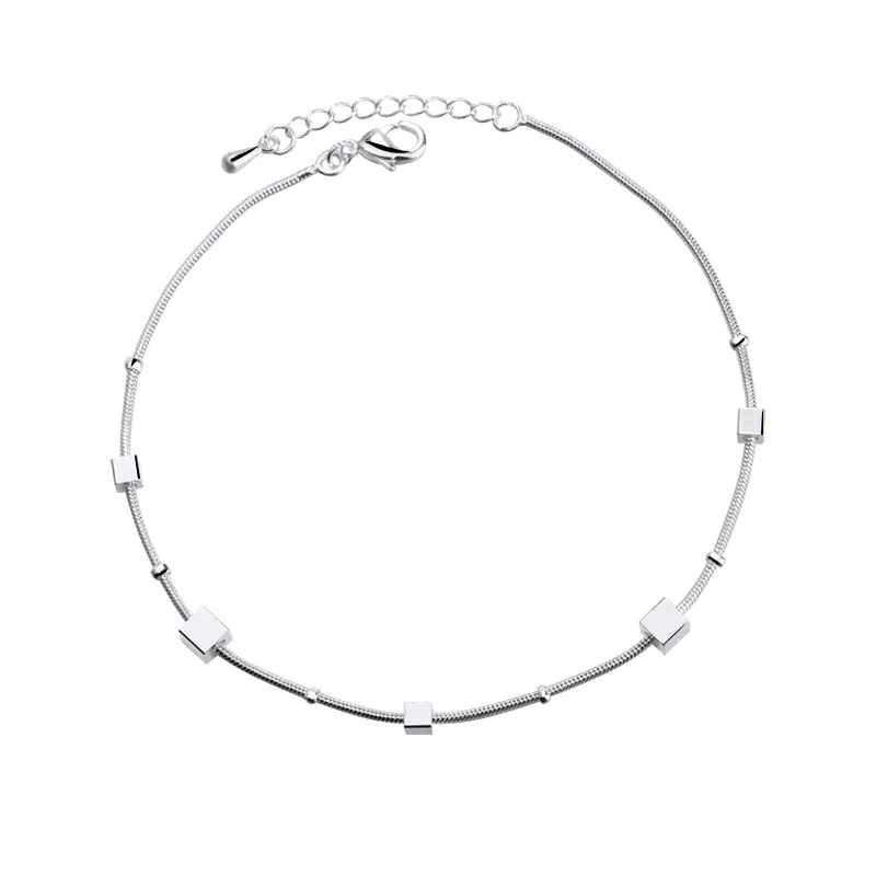

Square Anklet Stall Product Hot Selling Anklet Women's Europe And America Anklet Women's jiao shi pin