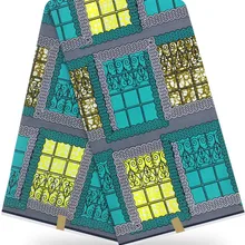 Африканская вощеная ткань принтом для пэтчворк Анкара ткань африканская ткань высокого качества 12 ярдов хлопок ткань для платья HH-Y13